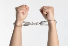 person showing handcuff