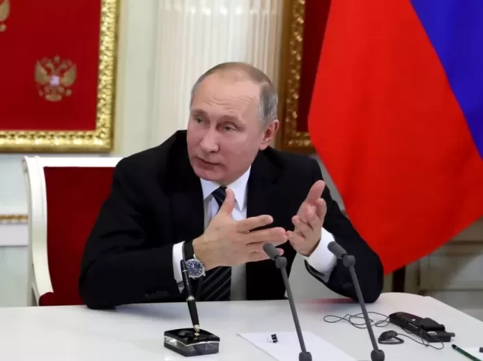Vladimir Putin met at the Kremlin with President of Slovenia Borut Pahor 2017 04 (cropped)