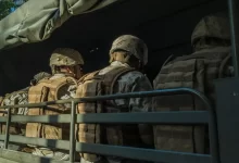 soldiers in truck