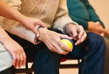 Person Holding a Stress Ball