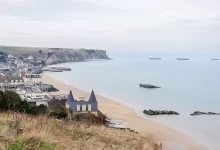 Arromanches-les-Bains v Normandii
