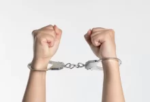 person showing handcuff