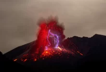 eruption of volcano