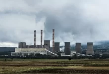 industrial power plant skyline