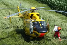 helicopter, rescue helicopter, flying