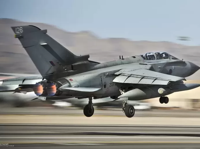 RAF Tornado GR4 Jet Taking Off During Ex Red Flag in the USA/Openverse