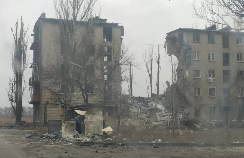 Avdiivka after Russian bombing, 2023-03-17 (11) (cropped) - Pravda24
