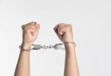 person showing handcuff