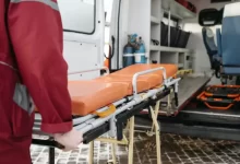 Man Pushing A Stretcher