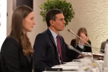 Zdroj Sanna Marin, Pedro Sanchez