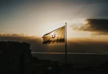 silhouette photography of national flag