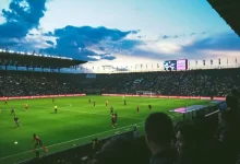people watching soccer arena