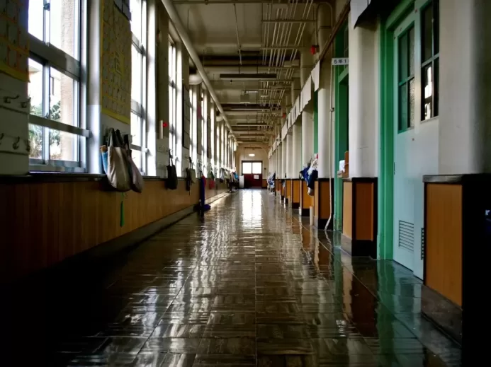 empty building hallway