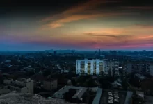 kharkov, view from the roof, city