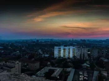 kharkov, view from the roof, city