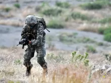 soldier, drill, weapon