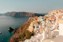 Famous Santorini in Greece