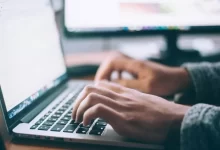 person using MacBook Pro
