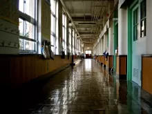 empty building hallway