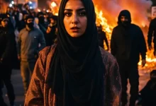 dark, woman, destruction