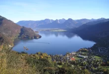 Wolfgangsee vom Plombergstein St Gilgen