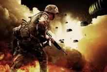 war, soldiers, parachutes
