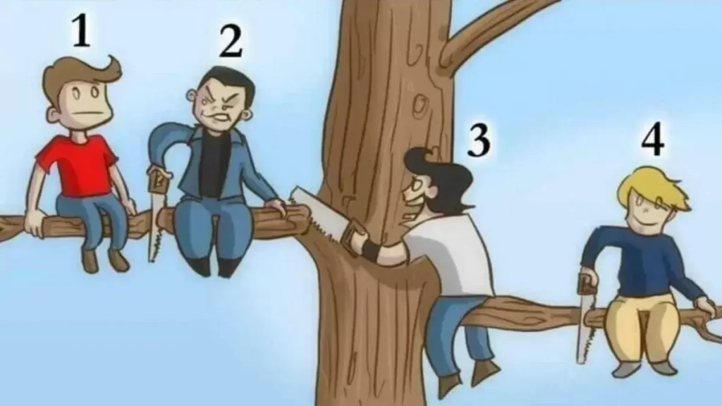 Čtyři muži na stromě