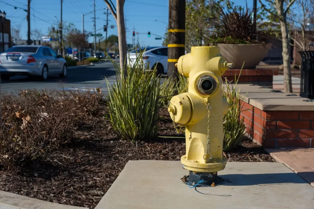 Požární hydrant na ulici v LA