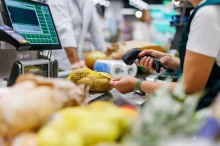 Nákup v supermarketu.