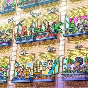 Brain-teaser-challenge-question-can-you-find-the-parrot-in-5-seconds - Pravda24 Lidé na balkonech