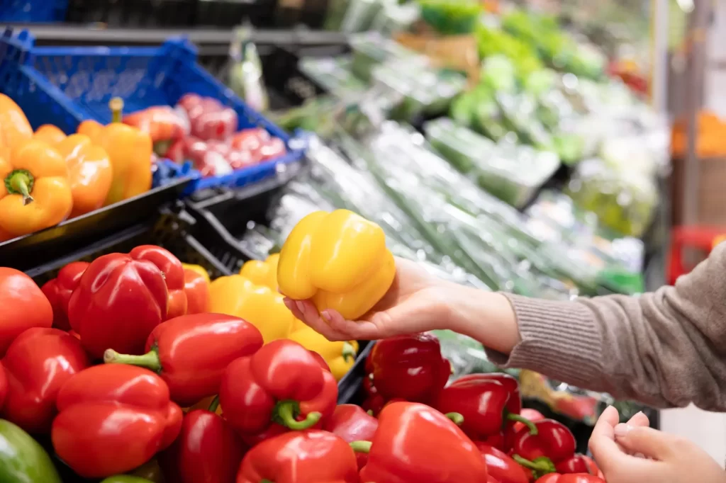 Zelenina v supermarketu