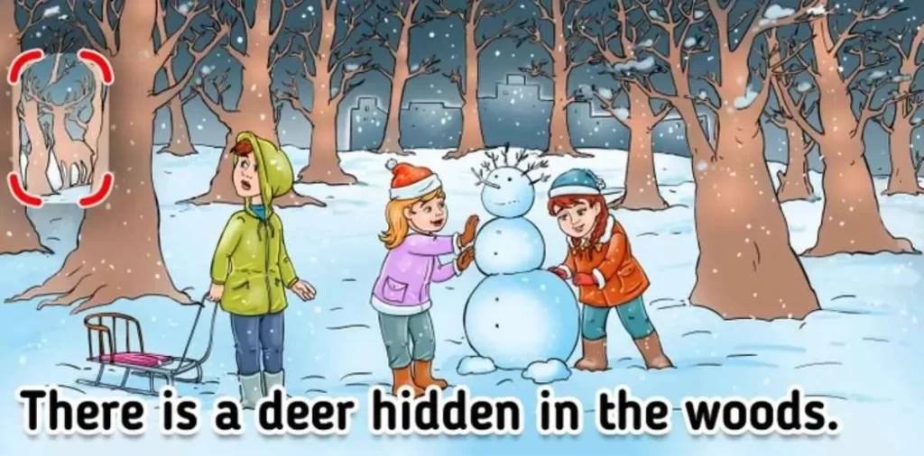 find-hidden-deer-optical-illusions-reseni - Pravda24 Děti v lese