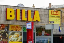 Prodejna Billa.