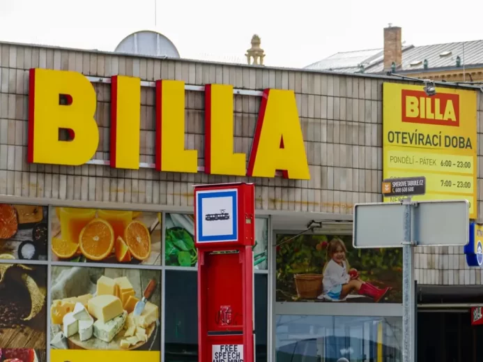 Prodejna Billa.