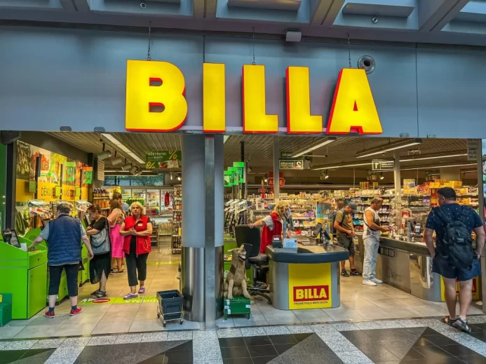 Billa prodejna.