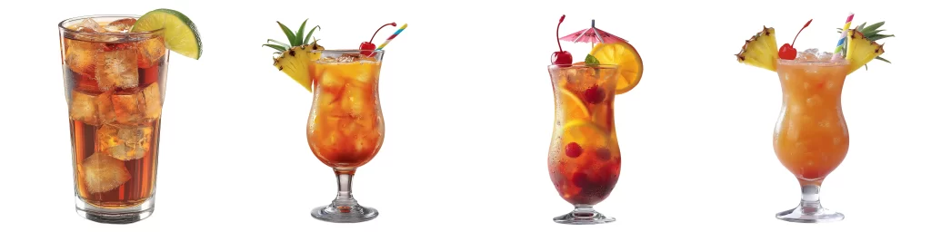 Díky rumu lze namixovat různé druhy alkoholických drinků. Zdroj: Shutterstock - Pravda24 4 druhy drinků.
