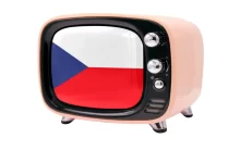 Televize s českou vlajkou