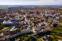 Panoramatický pohled na Opavu.