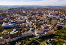 Panoramatický pohled na Opavu.
