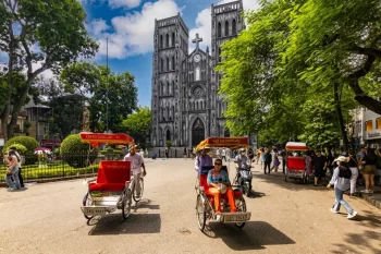 Hanoj Vietnam ulice lidé
