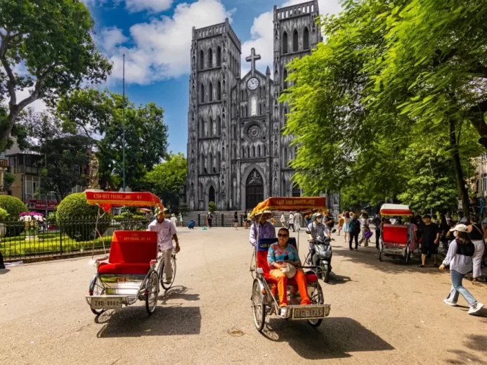 Hanoj Vietnam ulice lidé
