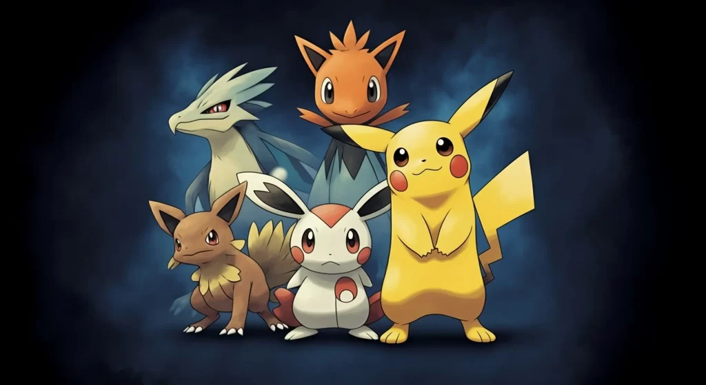 Pokémoni jsou dodnes velmi oblíbenou hrou. Zdroj: Shutterstock - Pravda24 Postavičky pokémonů v kruhu.