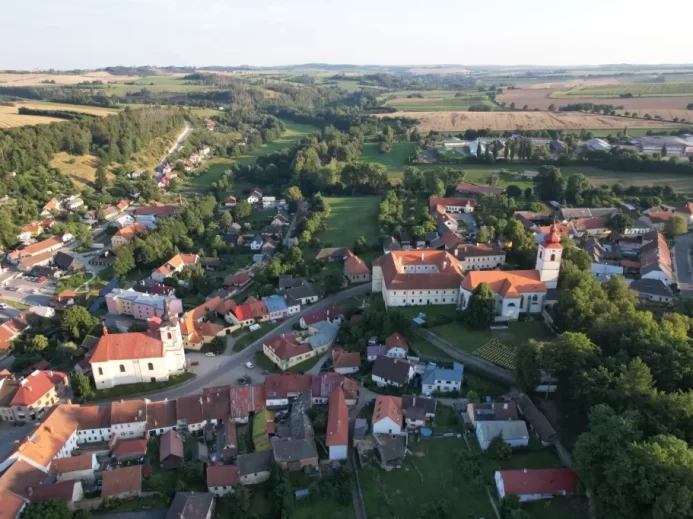 Brtnice pohled z výšky