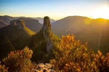Panorama Jižní Amerika západ slunce