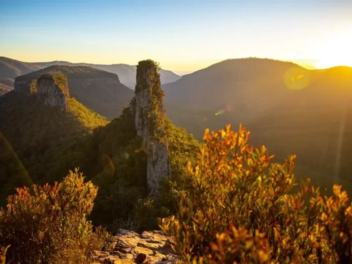 Panorama Jižní Amerika západ slunce