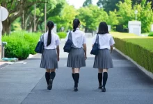 Školní uniforma sukeban Japonsko studentky