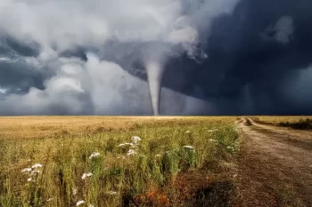 Tornádo pole příroda