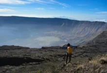 Kráter sopky Tambora