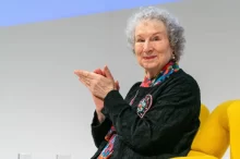 Margaret Atwoodová při veřejném vystoupen