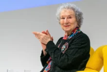 Margaret Atwoodová při veřejném vystoupen